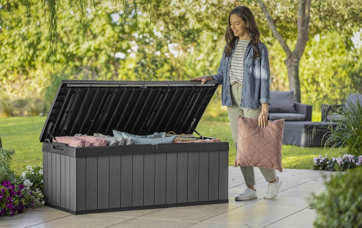Keter Darwin 380L Outdoor Storage Box - Grey
