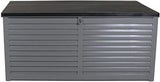 Charles Bentley Large Outdoor Plastic Storage Box 490L - Grey & Black