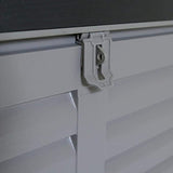 Charles Bentley Large Outdoor Plastic Storage Box 490L - Grey & Black