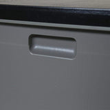 Charles Bentley Large Outdoor Plastic Storage Box 490L - Grey & Black
