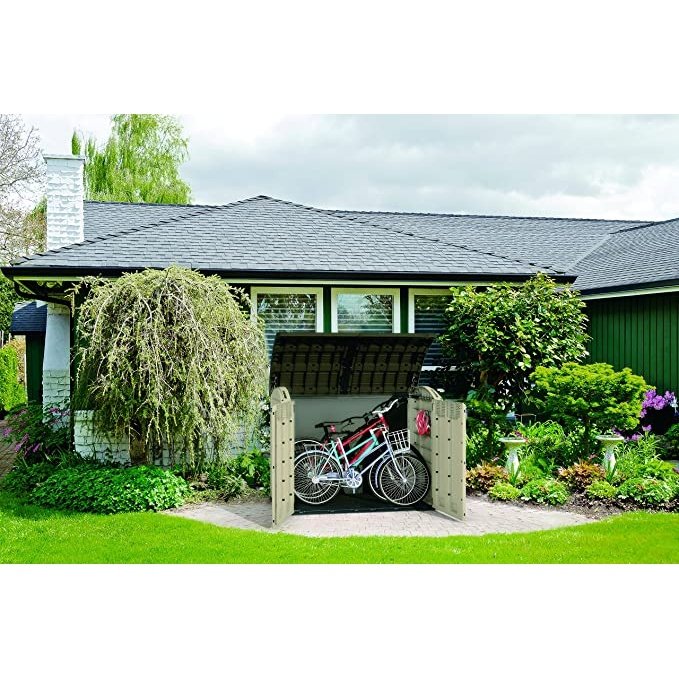 Keter Store It Out Ultra 2000L Outdoor Garden & Bike Storage Shed - Beige/Brown