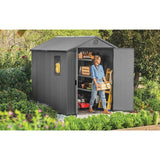 Keter Darwin 6 x 8ft Shed - Grey