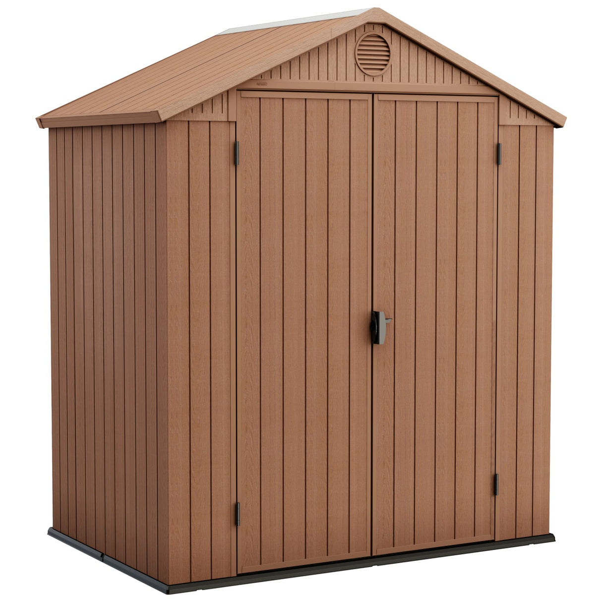 Keter Darwin 6 x 4ft Double Door Shed - Brown