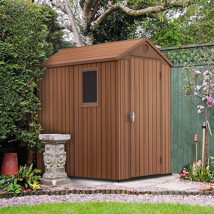 Keter Darwin 6 x 4ft Shed - Brown