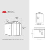 Keter Darwin Shed 6 x 8ft - Brown