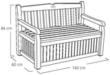Keter Eden Garden Storage Bench - 265L